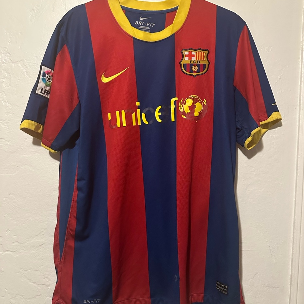 Nike Barcelona Striped Jersey - Red, Blue, Yellow